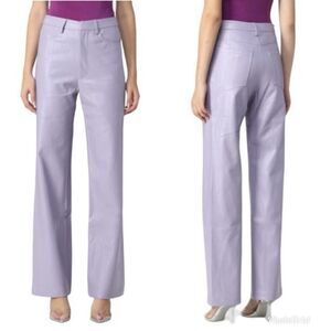 REVOLVE Rotate Birger Christensen Rotie Lilac Faux Leather Trousers